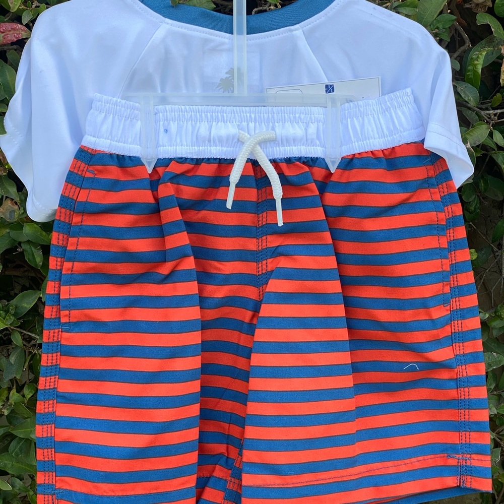 NWT Surf and Swim Co. boys swim set red/blue/white - Picture 5 of 8